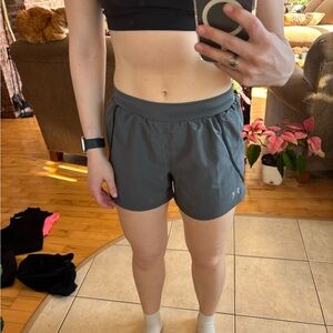 Under Armour Gray Athletic Shorts Lightweight Breathable